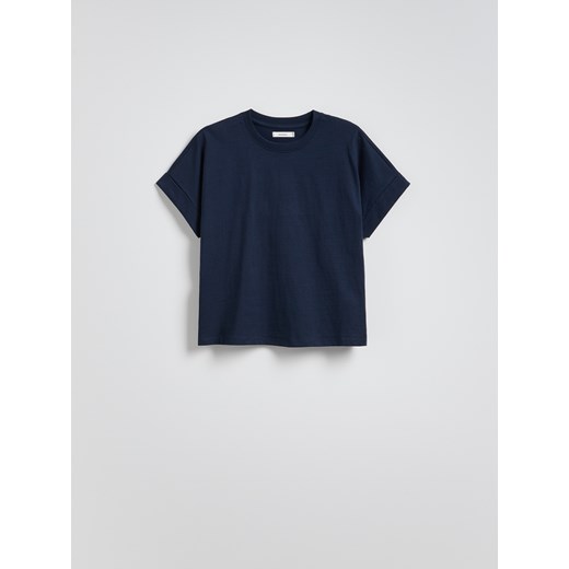 Reserved - T-shirt kimono - granatowy Reserved XS Reserved