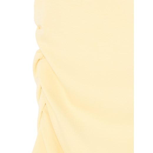 Cropp - Żółta sukienka mini z marszczeniami - żółty Cropp S Cropp