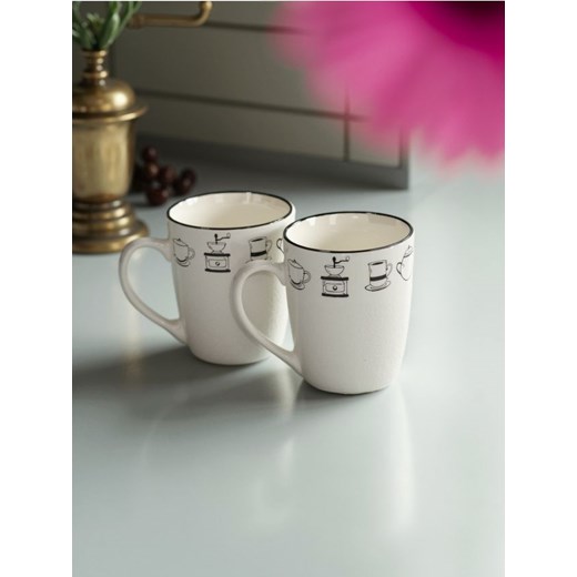 Sinsay - Kubki 2 pack - biały ze sklepu Sinsay w kategorii Kubki - zdjęcie 181231448
