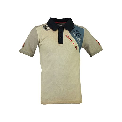 Geographical Norway Koszulka polo &quot;Kasri&quot; w kolorze beżowym ze sklepu Limango Polska w kategorii T-shirty chłopięce - zdjęcie 181233115