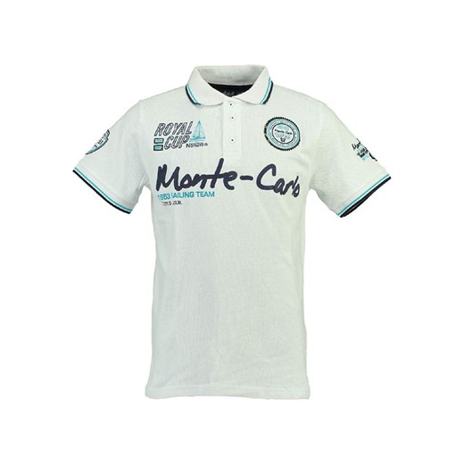 Geographical Norway Koszulka polo &quot;Karo&quot; w kolorze białym ze sklepu Limango Polska w kategorii T-shirty chłopięce - zdjęcie 181233127