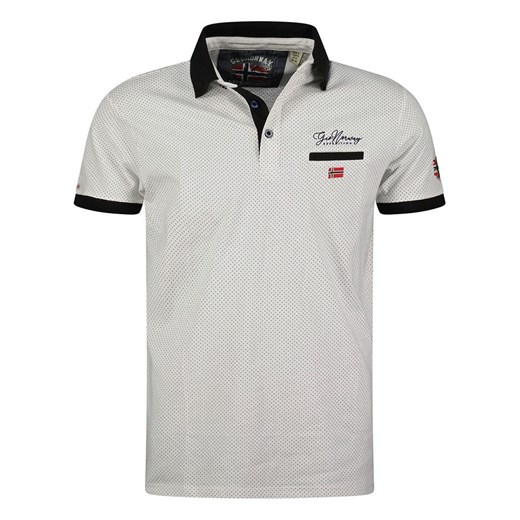 Geographical Norway Koszulka polo &quot;Kingdom&quot; w kolorze biało-czarnym ze sklepu Limango Polska w kategorii T-shirty chłopięce - zdjęcie 181233158