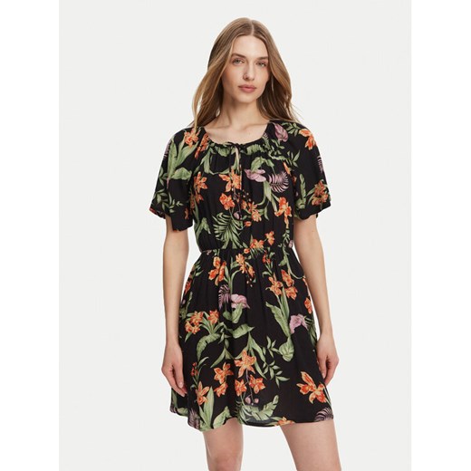 Roxy Sukienka letnia ERJWD03869 Czarny Regular Fit ze sklepu MODIVO w kategorii Sukienki - zdjęcie 181233425