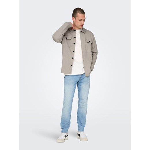 ONLY &amp; SONS Koszula w kolorze szarym ze sklepu Limango Polska w kategorii Koszule męskie - zdjęcie 181234469