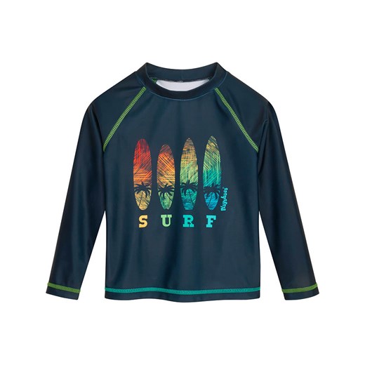 Playshoes Koszulka kąpielowa &quot;Surf&quot; w kolorze granatowym ze wzorem ze sklepu Limango Polska w kategorii Stroje kąpielowe dla niemowląt - zdjęcie 181234618