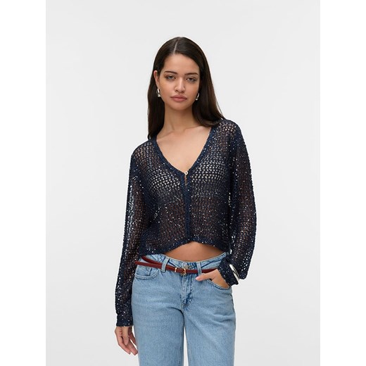 Vero Moda Kardigan w kolorze granatowym ze sklepu Limango Polska w kategorii Swetry damskie - zdjęcie 181234997