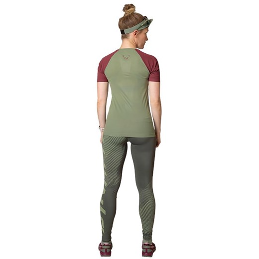 DYNAFIT Legginsy funkcyjne &quot;ULTRA GRAPHIC&quot; w kolorze zielonym Dynafit L Limango Polska okazja