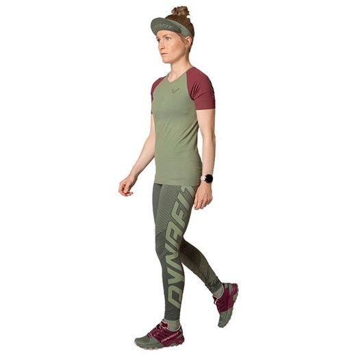 DYNAFIT Legginsy funkcyjne &quot;ULTRA GRAPHIC&quot; w kolorze zielonym Dynafit L promocja Limango Polska