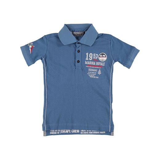 Geographical Norway Koszulka polo &quot;Kadre&quot; w kolorze niebieskim ze sklepu Limango Polska w kategorii T-shirty chłopięce - zdjęcie 181235106