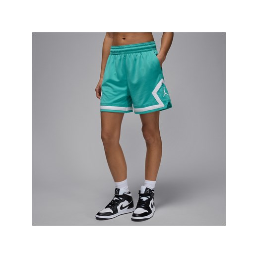 Damskie spodenki z motywem rombu Jordan Sport 10 cm - Zieleń ze sklepu Nike poland w kategorii Szorty - zdjęcie 181235739