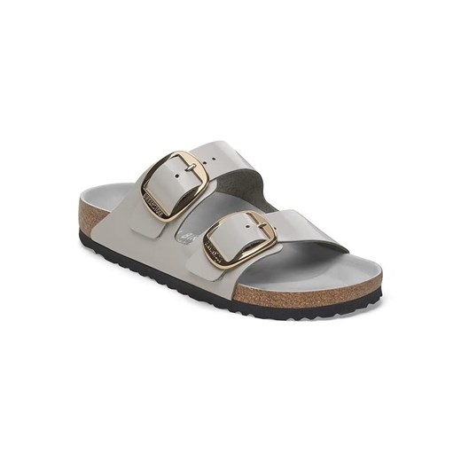 Birkenstock Skórzane klapki &quot;Arizona&quot; w kolorze szarym ze sklepu Limango Polska w kategorii Klapki damskie - zdjęcie 181236489