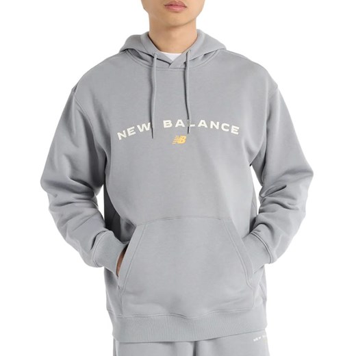 Bluza męska New Balance MT51516YST - szara ze sklepu streetstyle24.pl w kategorii Bluzy męskie - zdjęcie 181236636