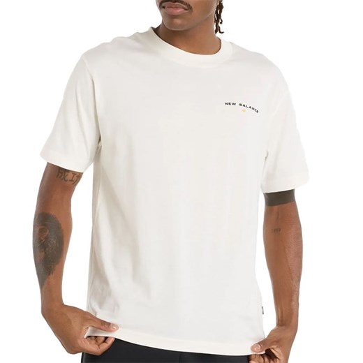 Koszulka męska New Balance MT51507SST - biała ze sklepu streetstyle24.pl w kategorii T-shirty męskie - zdjęcie 181236639