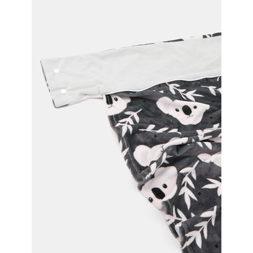 Sinsay - Koc z funkcją zagłówka na szyję - szary Sinsay One Size Sinsay