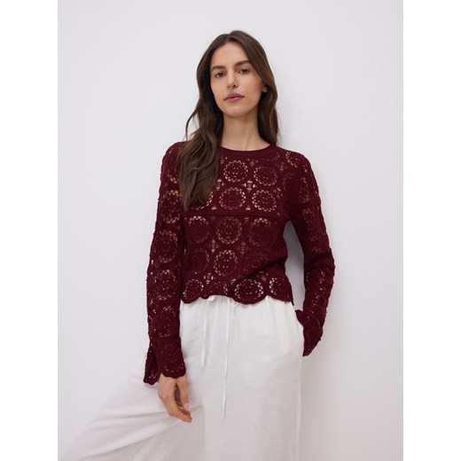 Sweter damski Reserved z okrągłym dekoltem 