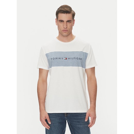 Tommy Hilfiger T-Shirt UM0UM03418 Biały Regular Fit ze sklepu MODIVO w kategorii T-shirty męskie - zdjęcie 181238186