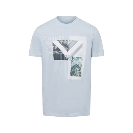 Tom Tailor Denim Koszulka męska Mężczyźni Bawełna jasnoniebieski nadruk ze sklepu vangraaf w kategorii T-shirty męskie - zdjęcie 181239985