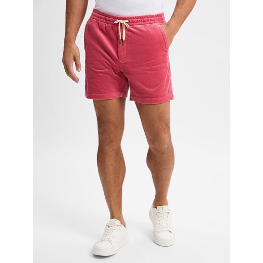 Polo Ralph Lauren Szorty - klasyczny krój Mężczyźni Bawełna malinowy jednolity ze sklepu vangraaf w kategorii Spodnie męskie - zdjęcie 181240027
