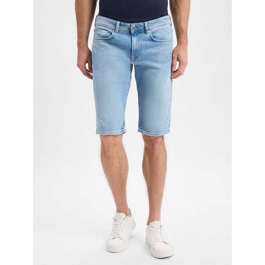 Pepe Jeans Męskie spodenki jeansowe - Cash Mężczyźni bielony jednolity ze sklepu vangraaf w kategorii Spodenki męskie - zdjęcie 181240058