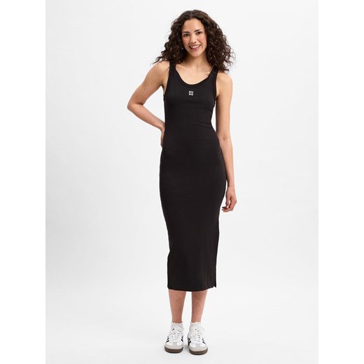 HUGO Sukienka damska - Nalimera Kobiety Bawełna czarny jednolity ze sklepu vangraaf w kategorii Sukienki - zdjęcie 181240068