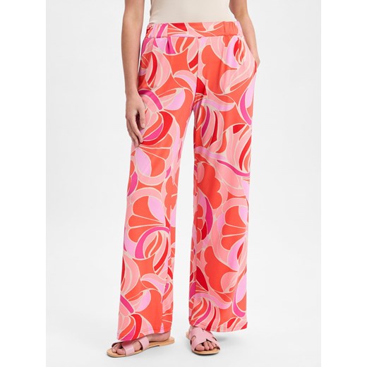 Betty Barclay Damskie spodnie materiałowe Kobiety różowy wzorzysty ze sklepu vangraaf w kategorii Spodnie damskie - zdjęcie 181240169