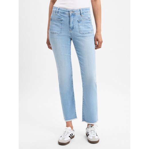 MOS MOSH Dżinsy bootcut - MMAshley Olympos Kobiety bielony jednolity ze sklepu vangraaf w kategorii Jeansy damskie - zdjęcie 181240228