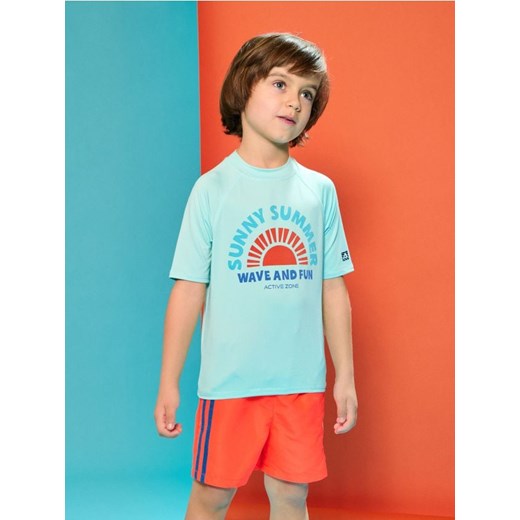 Sinsay - Koszulka plażowa UPF 40+ Active - zielony ze sklepu Sinsay w kategorii T-shirty chłopięce - zdjęcie 181241907