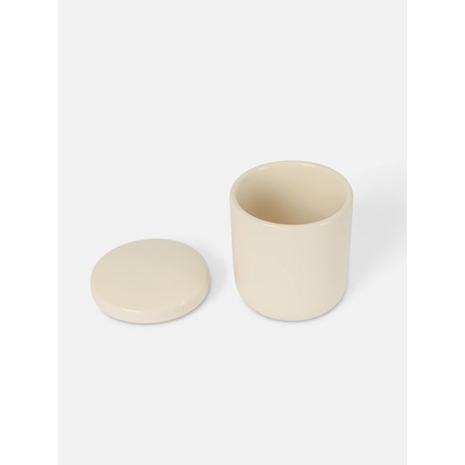 Sinsay - Pojemnik do przechowywania z pokrywką - kremowy Sinsay One Size Sinsay