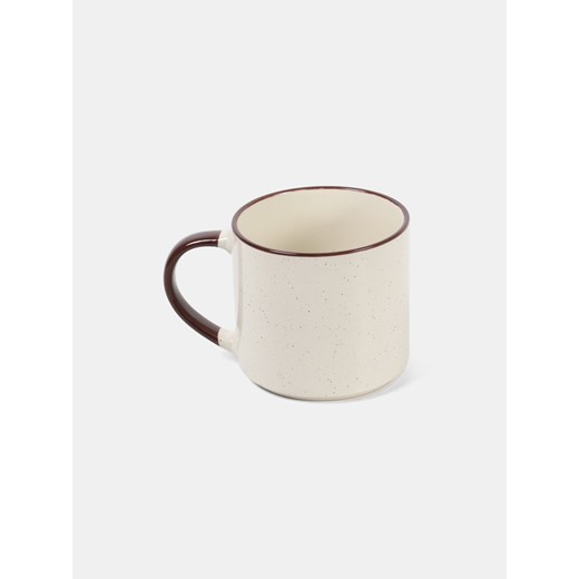 Sinsay - Kubek z ozdobnym napisem - brązowy Sinsay One Size Sinsay