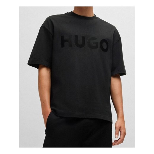 HUGO T-Shirt Dinkee 50525765 Czarny Oversize ze sklepu MODIVO w kategorii T-shirty męskie - zdjęcie 181243888