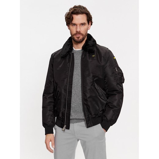 Blauer Kurtka bomber 23WBLUC02132 Czarny Regular Fit ze sklepu MODIVO w kategorii Kurtki męskie - zdjęcie 181244608