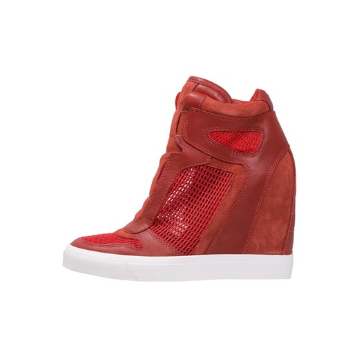 DKNY GRAND Tenisówki i Trampki wysokie brick red zalando czerwony abstrakcyjne wzory