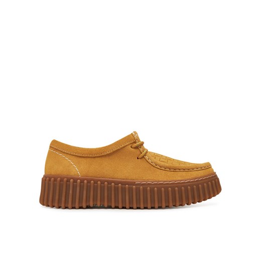Półbuty Clarks Torhill Bee 26181188 Złoty ze sklepu eobuwie.pl w kategorii Półbuty damskie - zdjęcie 181247959