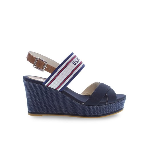 Sandały U.S. Polo Assn. Alyss ALYSSA010 Niebieski ze sklepu eobuwie.pl w kategorii Sandały damskie - zdjęcie 181249075