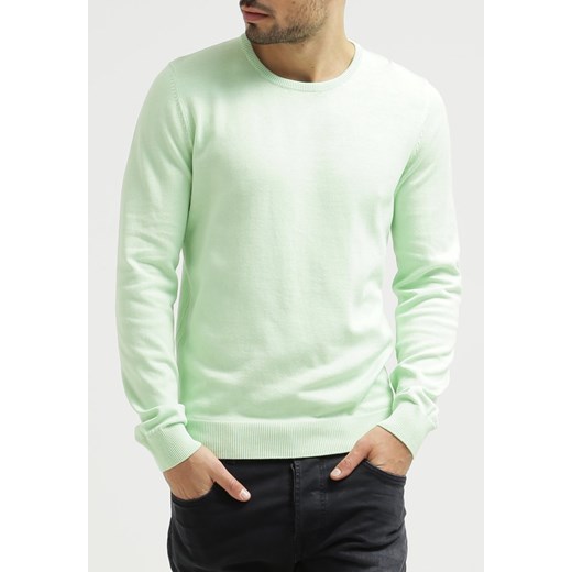 Pier One Sweter light green zalando mietowy Swetry męskie casual