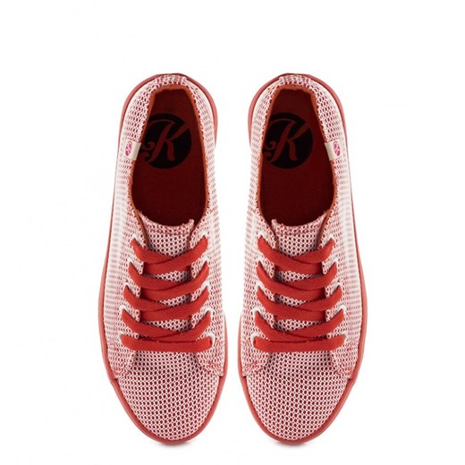 Czerwone Trampki Res Sneakers Vivian born2be-pl rozowy lato A
