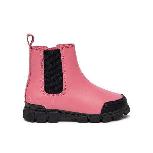 Kozaki Clarks Evyn Chelsea K. 26179042 Różowy ze sklepu eobuwie.pl w kategorii Buty zimowe dziecięce - zdjęcie 181251406