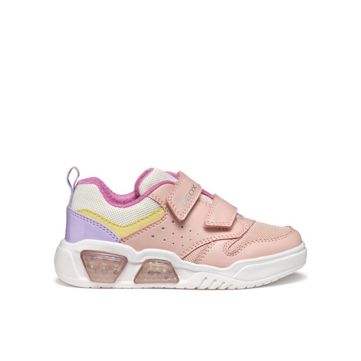 Sneakersy Geox J Illuminus J55HPA 0ASBU C8206 M Różowy ze sklepu eobuwie.pl w kategorii Buty sportowe dziecięce - zdjęcie 181253786