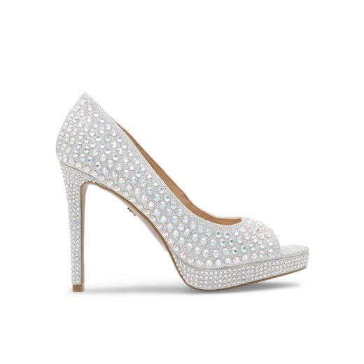 Szpilki Nine West MAIRA SY8020-9NW Srebrny ze sklepu eobuwie.pl w kategorii Czółenka - zdjęcie 181258508