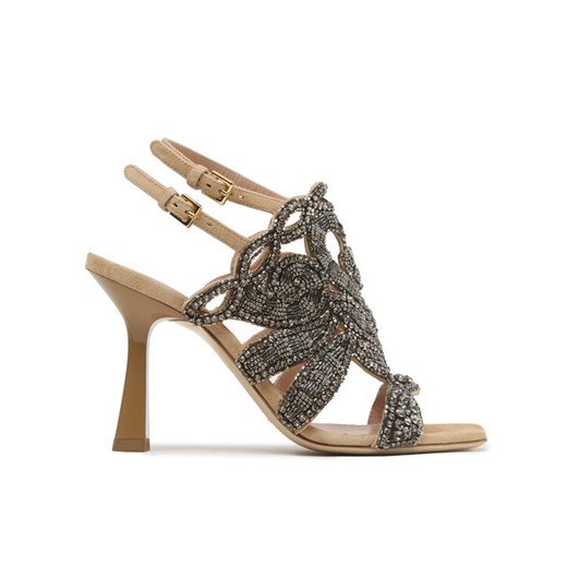 Sandały Alberta Ferretti 23151A6311 8021 Szary ze sklepu eobuwie.pl w kategorii Sandały damskie - zdjęcie 181258985