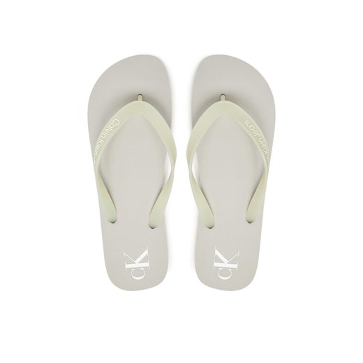 Japonki Calvin Klein Jeans Beach Sandal Transparent Tpu YM0YM01267 Szary ze sklepu eobuwie.pl w kategorii Klapki męskie - zdjęcie 181261307