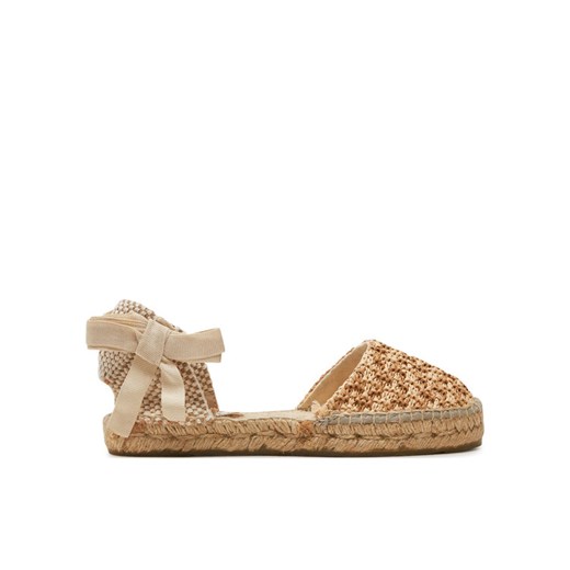 Espadryle Manebi Yucatan Flat Valenciana Espadrilles G 1.3 P0 Beżowy ze sklepu eobuwie.pl w kategorii Espadryle damskie - zdjęcie 181262848