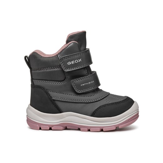 Śniegowce Geox B Flanfil Girl B Abx B463WD 050FU C9A8F M Szary ze sklepu eobuwie.pl w kategorii Buty zimowe dziecięce - zdjęcie 181263708