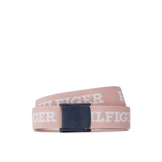Pasek Dziecięcy Tommy Hilfiger Webbing Belt AU0AU01854 Różowy ze sklepu eobuwie.pl w kategorii Paski dziecięce - zdjęcie 181267035