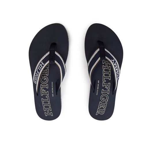 Japonki Tommy Hilfiger Hilfiger Beach Sandal FW0FW07905 Niebieski ze sklepu eobuwie.pl w kategorii Klapki damskie - zdjęcie 181267856