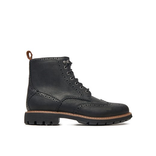 Kozaki Clarks Batcombe Lord 261348577 Czarny ze sklepu eobuwie.pl w kategorii Buty zimowe męskie - zdjęcie 181274055
