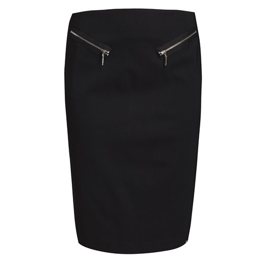 Elegancka spódnica z suwakami e-monnari czarny wiskoza