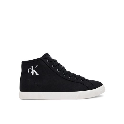Sneakersy Calvin Klein Jeans Ess Vulc Mid Cv Mg Wn YW0YW01761 Czarny ze sklepu eobuwie.pl w kategorii Trampki damskie - zdjęcie 181276705