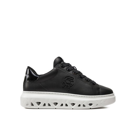 Sneakersy KARL LAGERFELD KL64530N Czarny ze sklepu eobuwie.pl w kategorii Buty sportowe damskie - zdjęcie 181280345