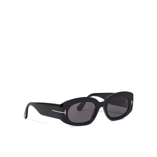 Okulary przeciwsłoneczne Tom Ford Cielle FT1187 01A Czarny ze sklepu eobuwie.pl w kategorii Okulary przeciwsłoneczne damskie - zdjęcie 181281039